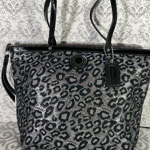 COPY - Coach “Ocelot” Metallic Tote Bag and wallet